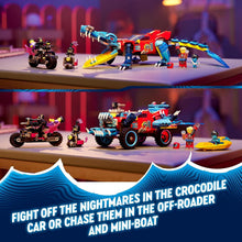 Buy Lego,LEGO DREAMZzz 71458 Crocodile Car Toy 2-in-1 Set – Monster Truck or Croc Vehicle, Includes Minifigures, Gift for Kids 8+ - Gadcet UK | UK | London | Scotland | Wales| Near Me | Cheap | Pay In 3 | Toys & Games