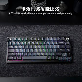 Buy CORSAIR,CORSAIR K65 PLUS Wireless 75% Mechanical Gaming Keyboard – RGB, Hot-Swappable MLX Red Switches, PBT Keycaps, UK Layout, Black - Gadcet UK | UK | London | Scotland | Wales| Near Me | Cheap | Pay In 3 | Keyboards