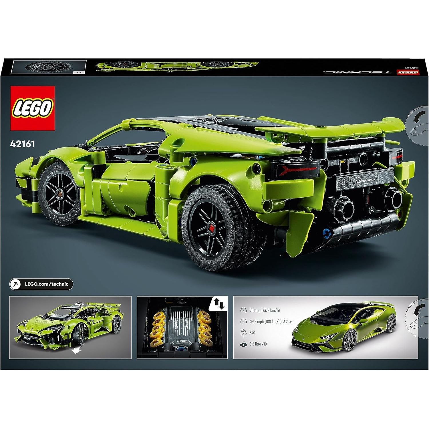 Buy Lego,LEGO Technic Lamborghini Huracán Tecnica Toy Car Model Kit – Racing Car Building Set for 9+ Year Old Kids, Boys, Girls & Motorsport Fans – Model 42161 - Gadcet UK | UK | London | Scotland | Wales| Near Me | Cheap | Pay In 3 | Toys & Games