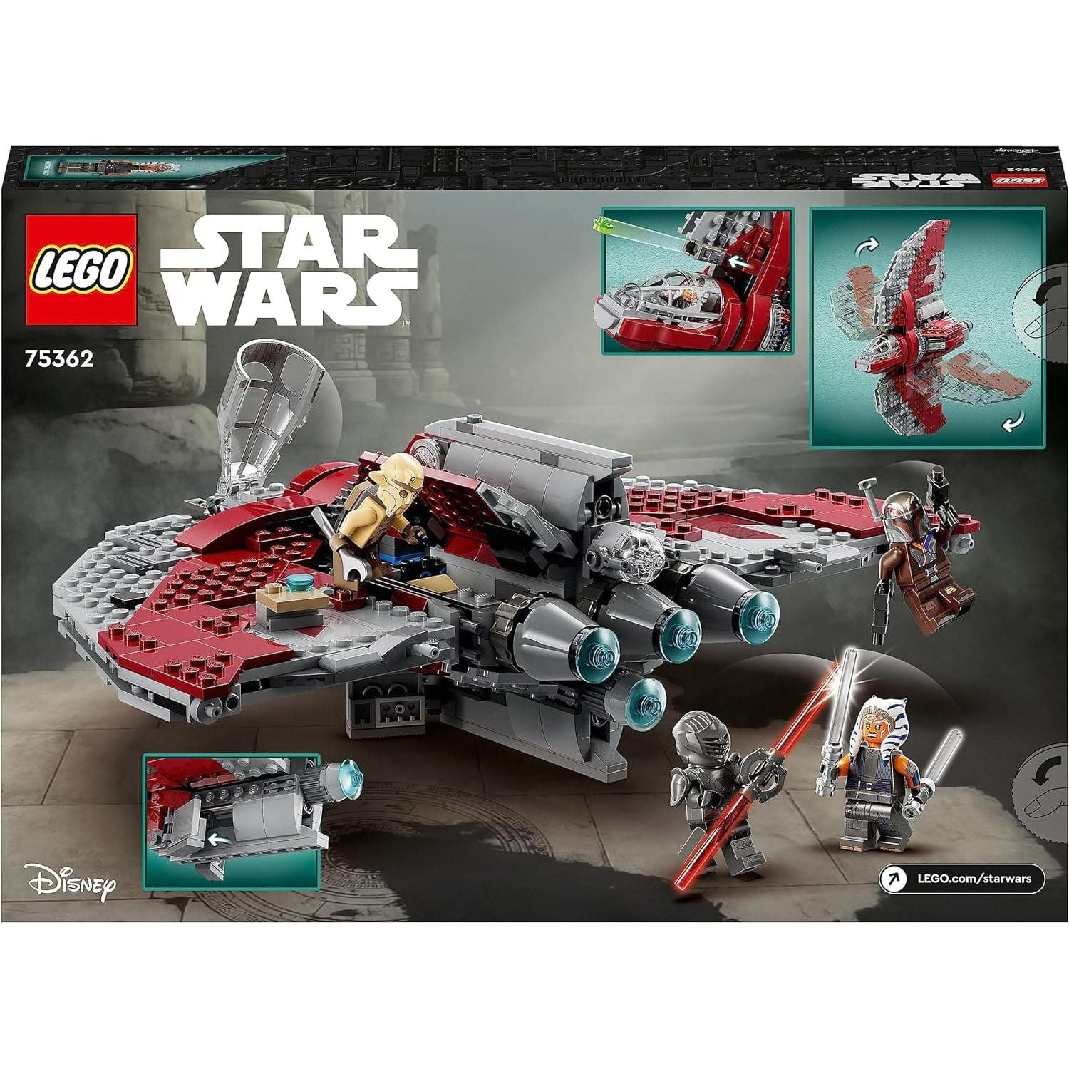 Buy LEGO,LEGO Star Wars Ahsoka Tano's T-6 Jedi Shuttle Set 75362 - Gadcet UK | UK | London | Scotland | Wales| Ireland | Near Me | Cheap | Pay In 3 | Toys & Games