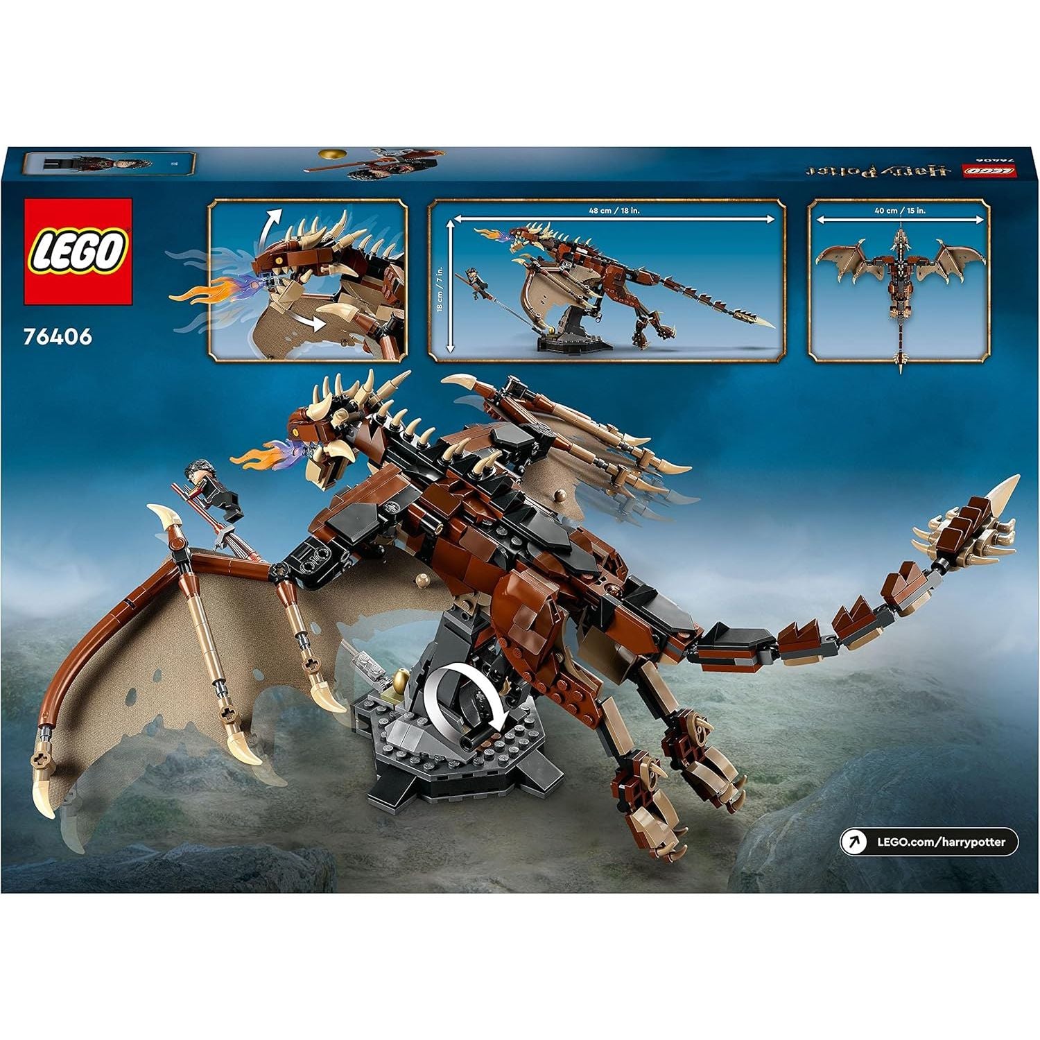 Buy LEGO,LEGO Harry Potter Hungarian Horntail Dragon Set 76406 – Buildable Model Kit with Minifigure, Collectible Wizarding World Gift for Kids, Boys & Girls - Gadcet UK | UK | London | Scotland | Wales| Near Me | Cheap | Pay In 3 | Toys & Games