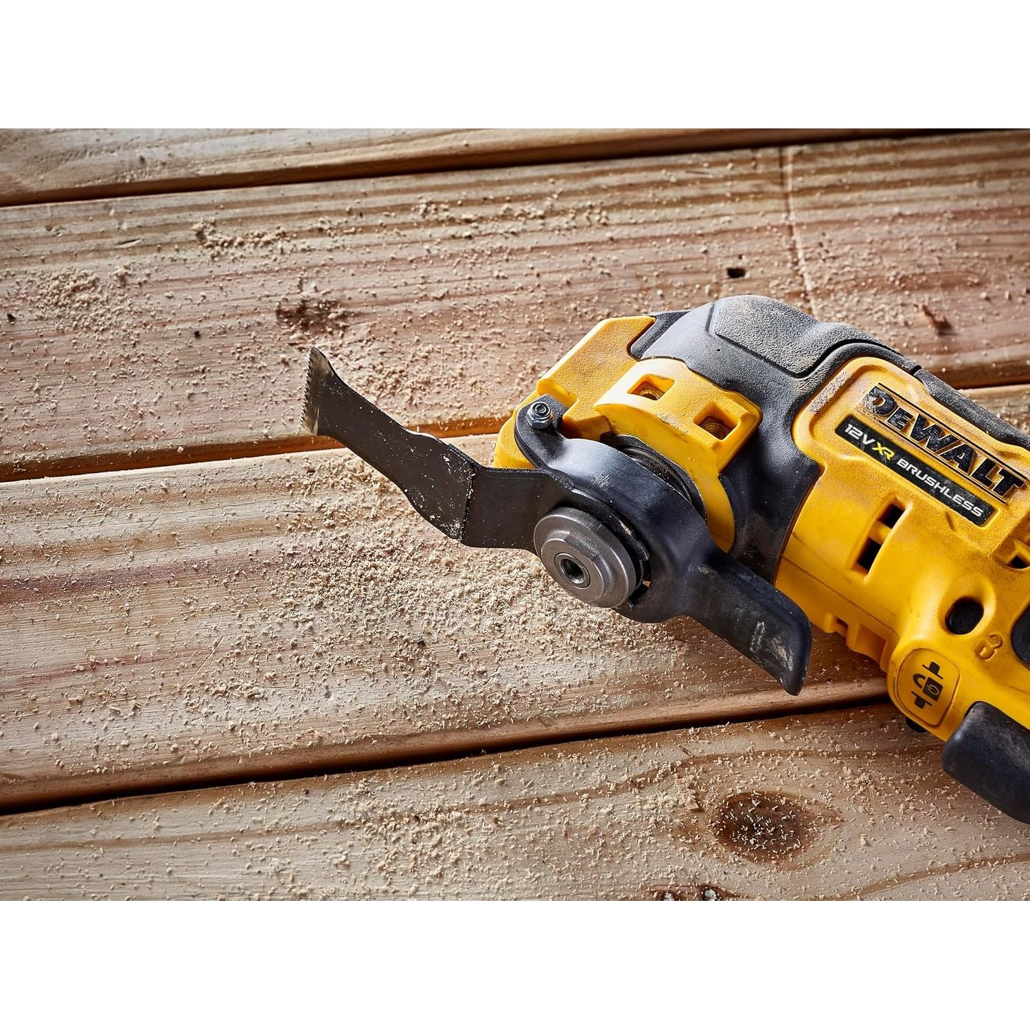 DEWALT DCS353D2 12V XR Brushless Oscillating Multi-Tool – 2 x 2.0Ah Batteries, Charger & Case – Yellow