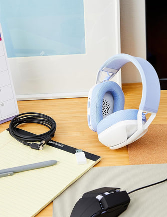 Buy Logitech,Logitech G435 LIGHTSPEED & Bluetooth Wireless Gaming Headset - Ultra Lightweight 165g over-ear headphones, built-in mics, 18h battery, compatible with Dolby Atmos, PC, PS4, PS5, Mobile - White - Gadcet UK | UK | London | Scotland | Wales| Near Me | Cheap | Pay In 3 | Headphones & Headsets