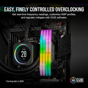 Corsair Vengeance RGB DDR5 32GB (2x16GB) 6000MHz CL30 – AMD EXPO & Intel XMP, iCUE Compatible – Grey (CMH32GX5M2B6000Z30K)