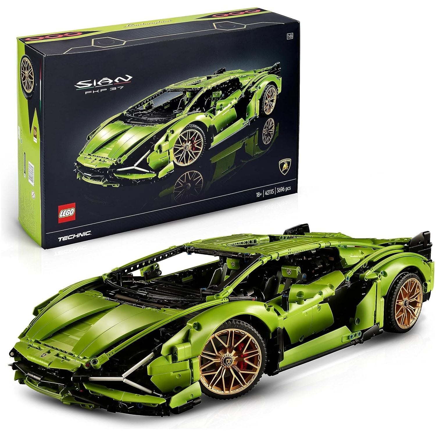 Buy LEGO,LEGO Technic Lamborghini Sián FKP 37 Race Car Model (42115) – Advanced Collectible Set for Adults, Ideal for Men & Women - Gadcet UK | UK | London | Scotland | Wales| Near Me | Cheap | Pay In 3 | Toys & Games