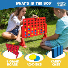 Buy Grasshopper Games,4 in a Row Wooden Game Set | 46 Discs | Classic Four in a Line | Includes Carry Bag | Outdoor Family - Gadcet UK | UK | London | Scotland | Wales| Near Me | Cheap | Pay In 3 | Board Games