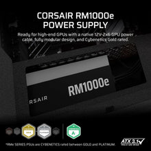 Buy CORSAIR,CORSAIR RM1000e (2025) Fully Modular Low-Noise ATX Power Supply with 12V-2x6 Cable – ATX 3.1 & PCIe 5.1 Compliant, Cybenetics Gold Efficiency, 105°C-Rated Capacitors, Modern Standby Mode – Black - Gadcet UK | UK | London | Scotland | Wales| Near Me | Cheap | Pay In 3 | Computer Power Supplies