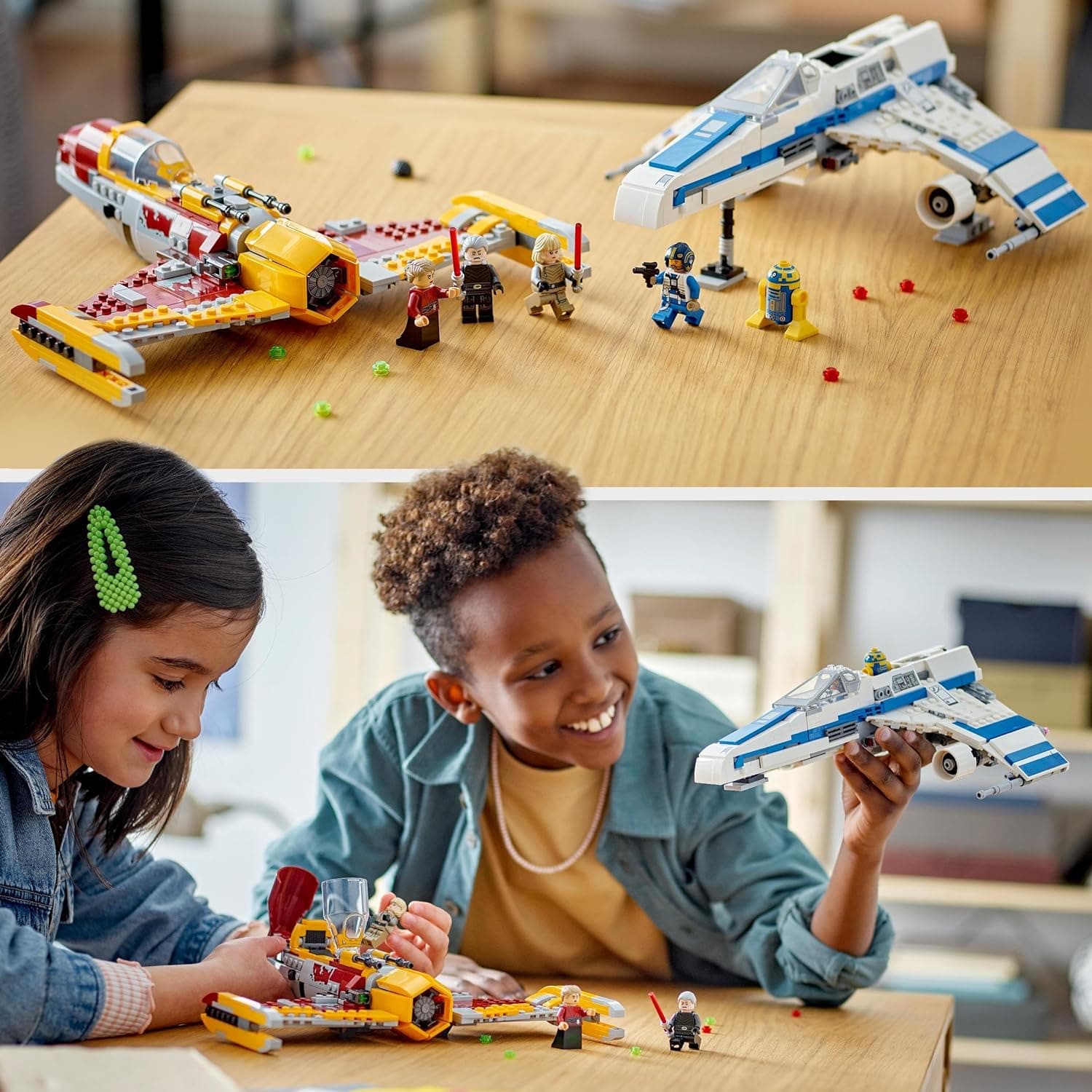 Buy LEGO,LEGO 75364 Star Wars New Republic E-Wing vs. Shin Hati’s Starfighter, Ahsoka Series Set with 2 Toy Vehicles, Droid Figure, 4 Minifigures and 2 Lightsabers - Gadcet UK | UK | London | Scotland | Wales| Ireland | Near Me | Cheap | Pay In 3 | Toys