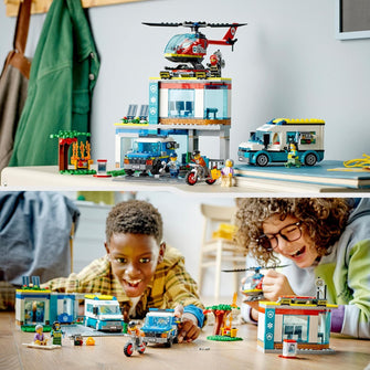 Buy Lego,LEGO City Emergency Vehicles HQ 60371 – Helicopter, Ambulance, Motorbike & Police Car Toy Set for Kids 6+ - Gadcet UK | UK | London | Scotland | Wales| Near Me | Cheap | Pay In 3 | Toys & Games