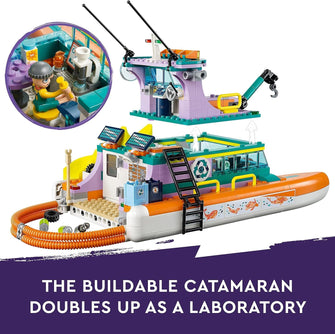 Buy LEGO,LEGO 41734 Friends Sea Rescue Boat Toy Playset with Dolphin Animal Figures and Submarine, Eco Educational Christmas Set, Animal Care Gifts for 7 Plus Year Old Kids, Girls & Boys - Gadcet UK | UK | London | Scotland | Wales| Ireland | Near Me | Cheap | Pay In 3 | Toys