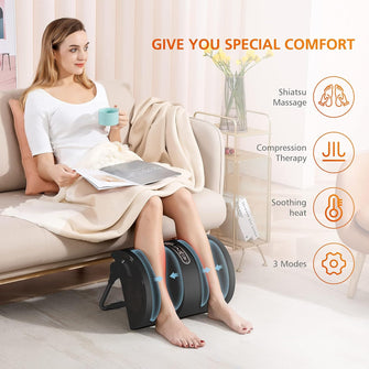 Buy SNAILAX,Snailax Foot Calf Massager with Heat, Leg Massager for Pain and Circulation, Shiatsu Feet Massager for Foot, Calf, Ankle, Leg, Plantar Fasciitis, Neuropathy, Gifts for Women,Men - Gadcet UK | UK | London | Scotland | Wales| Near Me | Cheap | Pay In 3 | Electric Foot Massagers