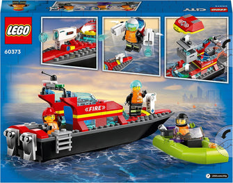 Buy LEGO,LEGO 60373 City Fire Rescue Boat Toy, Floats on Water, with Jetpack, Dinghy and 3 Minifigures, Everyday Hero Toys for Boys and Girls Aged 5+, Gift Idea - Gadcet UK | UK | London | Scotland | Wales| Near Me | Cheap | Pay In 3 | Toy Boats