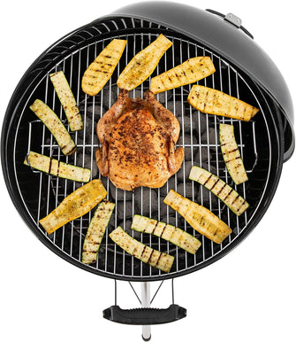Buy Weber,Weber Original Kettle Charcoal Grill Barbecue, 57cm E-5710 BBQ Grill with Lid Cover, Thermometer, Stand & Wheels Freestanding Outdoor Oven & Cooker with Porcelain-Enamelled Bowl - Black - Gadcet UK | UK | London | Scotland | Wales| Near Me | Cheap | Pay In 3 | Outdoor Grills