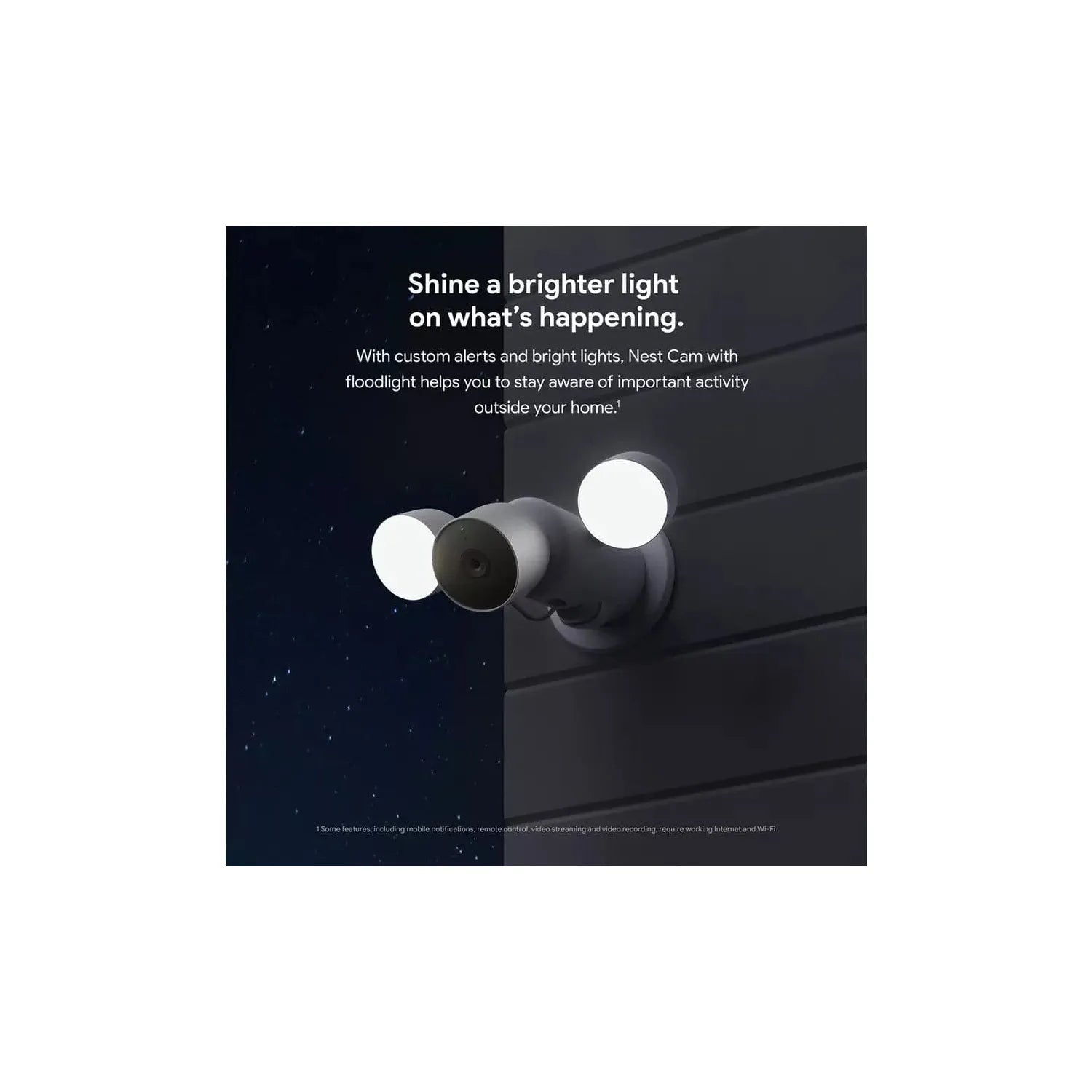 Buy Google,Google Nest Cam with Floodlight Outdoor Security Camera, Wired - White - Gadcet UK | UK | London | Scotland | Wales| Ireland | Near Me | Cheap | Pay In 3 | Surveillance Cameras