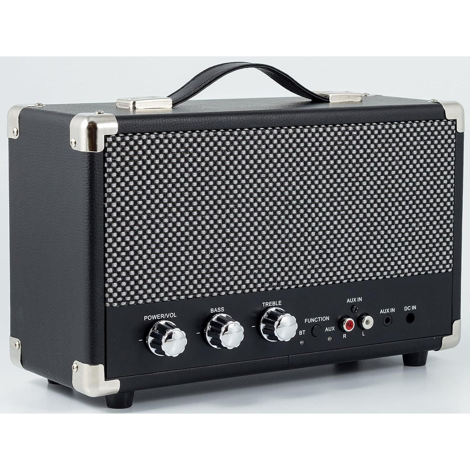 Buy GPO,GPO Westwood Retro Bluetooth Speakers, 25 Watt Portable Speaker with Subwoofer, RCA input, Retro Grille, Carry Handle, Black - Gadcet UK | UK | London | Scotland | Wales| Near Me | Cheap | Pay In 3 | Bluetooth Speakers