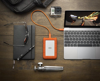 LaCie Rugged USB-C 5TB Portable External Hard Drive - PC, Mac, iPad & iPhone Compatible, Data Rescue Service (STFR5000800)