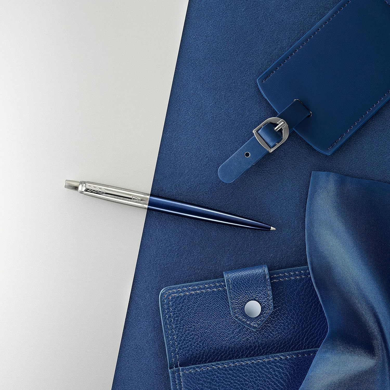 Buy Parker,Parker Jotter Ballpoint Pen – Royal Blue with Chrome Trim – Medium Point – Blue Ink - Gadcet UK | UK | London | Scotland | Wales| Near Me | Cheap | Pay In 3 | Ballpoint Pens