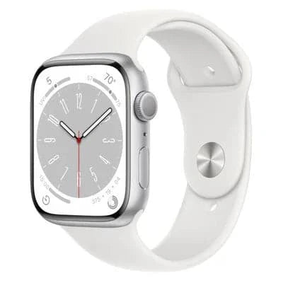 Buy Apple,Apple Watch Series 8 GPS, 41mm Silver Aluminium Case, White Sport Band - Gadcet UK | UK | London | Scotland | Wales| Near Me | Cheap | Pay In 3 | Smart Watches