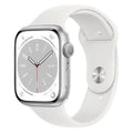 Buy Apple,Apple Watch Series 8 GPS, 41mm Silver Aluminium Case, White Sport Band - Gadcet UK | UK | London | Scotland | Wales| Near Me | Cheap | Pay In 3 | Smart Watches