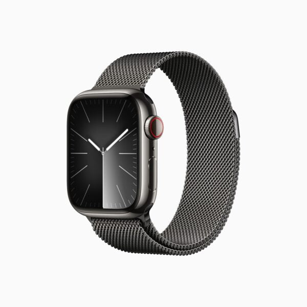 Buy Apple,Apple Watch Series 9 45MMGPS + Cellular Graphite Stainless Steel Case with Graphite Milanese Loop - Gadcet UK | UK | London | Scotland | Wales| Near Me | Cheap | Pay In 3 | Smart Watches