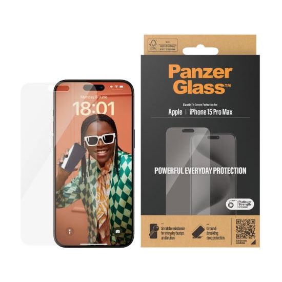 Buy Universal Electronics Limited,PanzerGlass™ Screen Protector for iPhone 15 Pro Max - Ultra-Wide Fit, Scratch-Resistant Tempered Glass, Privacy Protection, with Easy Mounting Aid - Gadcet UK | UK | London | Scotland | Wales| Near Me | Cheap | Pay In 3 | Mobile Phones Accessories