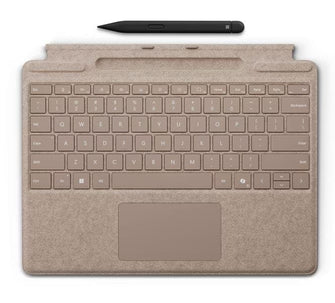 Buy Microsoft,Microsoft Surface Pro Keyboard with Slim Pen - Dune, Compatible with Surface Pro 11th Gen/9/8 - Gadcet UK | UK | London | Scotland | Wales| Near Me | Cheap | Pay In 3 | Keyboard Trays & Platforms