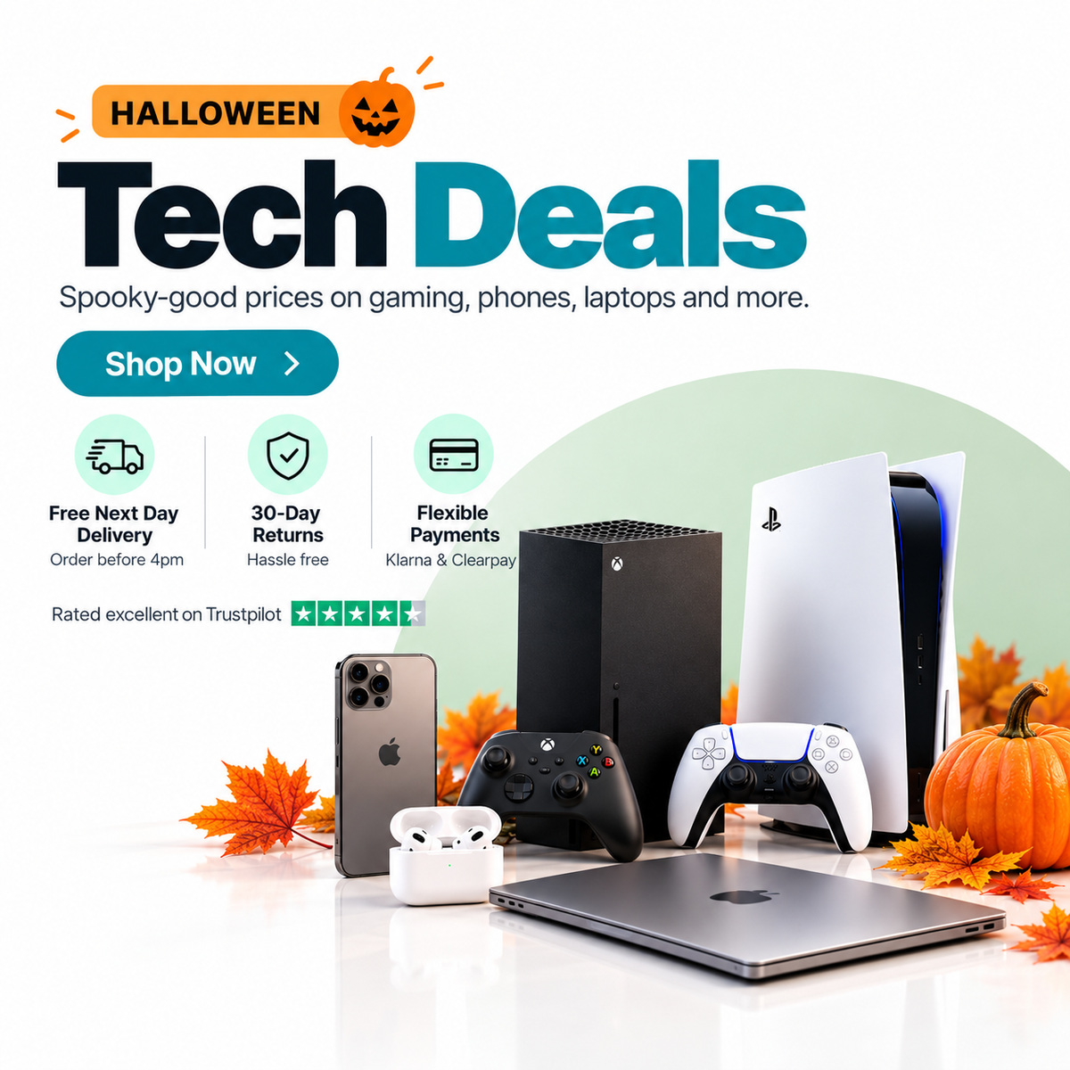 Latest tech for everyday life: phones, laptops, gaming, toys and more. Free next day delivery on orders over £49.99 when you order by 4pm, 30-day hassle-free returns, flexible payments with Klarna and Clearpay. Rated Excellent on Trustpilot.