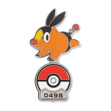Pokémon Gallery Pins Tepig Standing Pin – Hard Enamel Collectible Display Pin with Poké Ball Stand