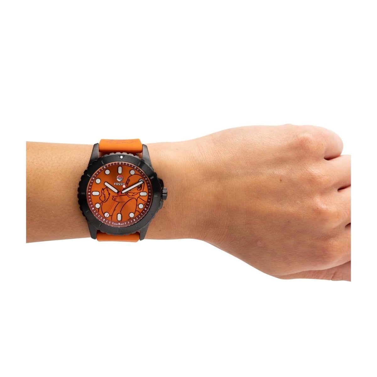 Buy Pokemon,Pokémon Center × Fossil Charmander Orange Watch FS5957 - Gadcet UK | UK | London | Scotland | Wales| Near Me | Cheap | Pay In 3 | Watch