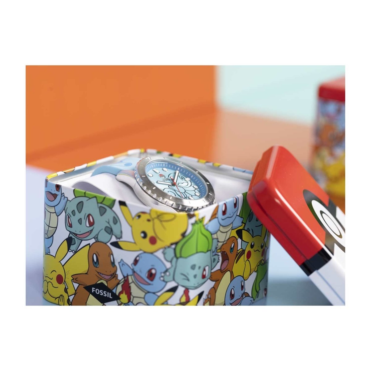 Buy Pokemon,Pokémon Center × Fossil Squirtle Blue Watch FS5958 - Gadcet UK | UK | London | Scotland | Wales| Near Me | Cheap | Pay In 3 | Watch