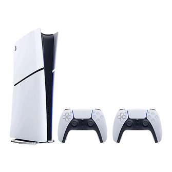 Buy PlayStation,PlayStation 5 Digital Slim Console Bundle with Two Dual Sense Wireless Controllers - Gadcet UK | UK | London | Scotland | Wales| Near Me | Cheap | Pay In 3 | PlayStation 5