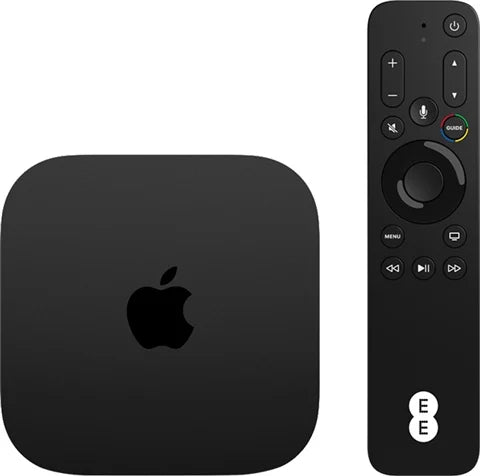 Apple TV 4K 3rd Gen 128GB A2843 – Wi-Fi + Gigabit Ethernet with EE TV Remote