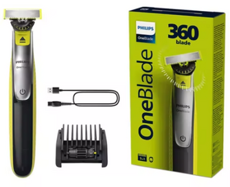 Gadcet.com,Philips OneBlade 360 for Face with 5-in-1 Adjustable Comb - Trim, Edge, Shave - QP2734/20 - Gadcet.com