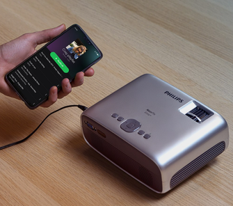 Buy Philips,Philips Home Projector NeoPix Easy Silver - Gadcet.com | UK | London | Scotland | Wales| Ireland | Near Me | Cheap | Pay In 3 | Projectors