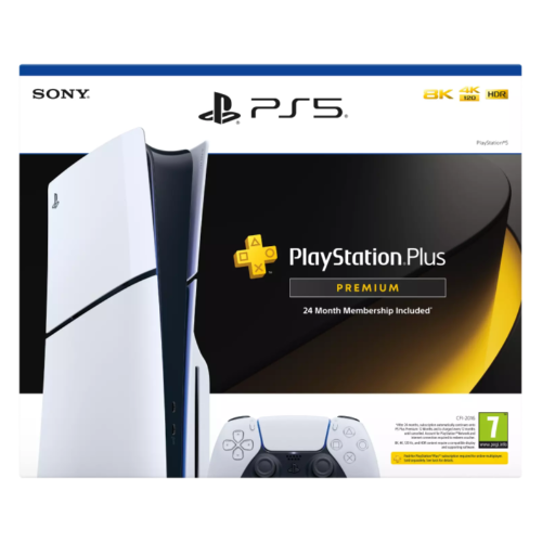 Sony PlayStation (PS5) Slim Disc Console with 24-Month PS Plus