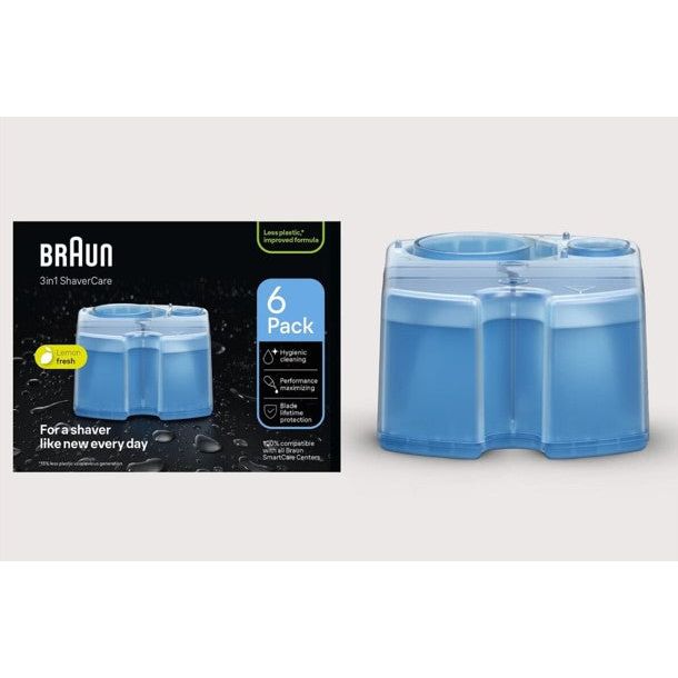 Buy Braun,Braun 3-in-1 ShaveCare Cleaning Cartridge - 6 Pack - Gadcet UK | UK | London | Scotland | Wales| Near Me | Cheap | Pay In 3 | Shaver & Trimmer