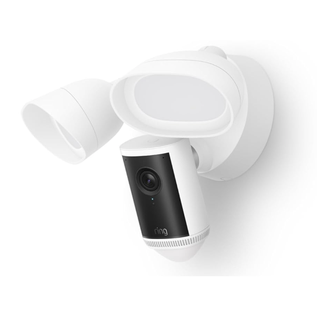 Buy Ring,Ring Floodlight Cam Pro (Newest Gen) – Retinal 4K Video, 10× Enhanced Zoom, 2000-Lumen Floodlights & Siren - Gadcet UK | UK | London | Scotland | Wales| Near Me | Cheap | Pay In 3 | Surveillance Cameras