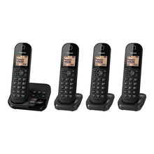 Panasonic KX-TGC424EB Cordless Phone – Answering Machine, Caller ID, 4 Handsets, 3-Way Call