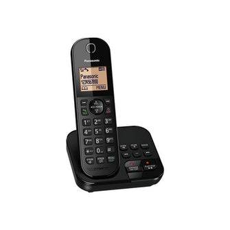 Panasonic KX-TGC424EB Cordless Phone – Answering Machine, Caller ID, 4 Handsets, 3-Way Call