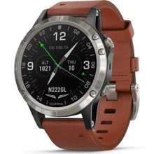 Buy Garmin,Garmin D2 Delta 47mm Aviator GPS Smartwatch | Brown Leather Band - Gadcet UK | UK | London | Scotland | Wales| Near Me | Cheap | Pay In 3 | Watch