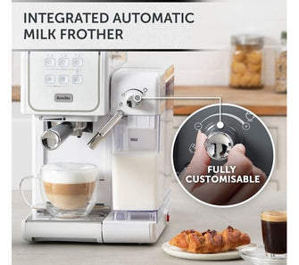 Buy BREVILLE,BREVILLE One-Touch CoffeeHouse II VCF147 Coffee Machine - White - Gadcet.com | UK | London | Scotland | Wales| Ireland | Near Me | Cheap | Pay In 3 | Coffee Makers & Espresso Machines