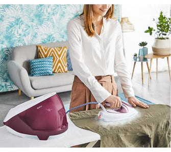 Buy Tefal,TEFAL Express Protect SV9201 Steam Generator Iron - White & Burgundy - Gadcet UK | UK | London | Scotland | Wales| Ireland | Near Me | Cheap | Pay In 3 | Smart Home