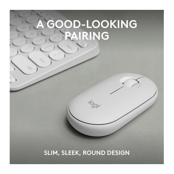 Buy Logitech,LOGITECH Pebble 2 MK380 Wireless Keyboard & Mouse Set - Offwhite - Gadcet UK | UK | London | Scotland | Wales| Near Me | Cheap | Pay In 3 | Computer Accessory Sets