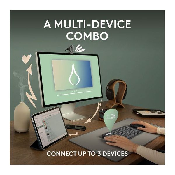 Buy Logitech,LOGITECH Pebble 2 MK380 Wireless Keyboard & Mouse Set - Offwhite - Gadcet UK | UK | London | Scotland | Wales| Near Me | Cheap | Pay In 3 | Computer Accessory Sets