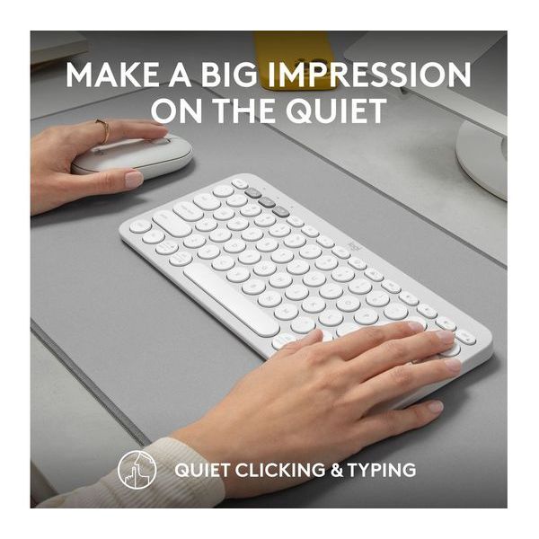 Buy Logitech,LOGITECH Pebble 2 MK380 Wireless Keyboard & Mouse Set - Offwhite - Gadcet UK | UK | London | Scotland | Wales| Near Me | Cheap | Pay In 3 | Computer Accessory Sets