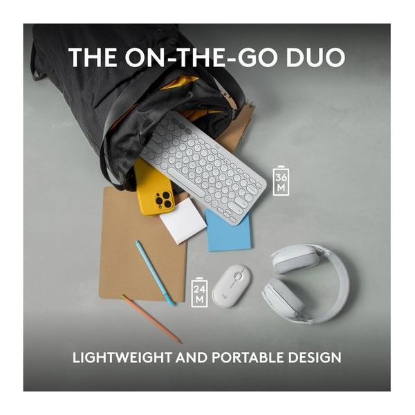 Buy Logitech,LOGITECH Pebble 2 MK380 Wireless Keyboard & Mouse Set - Offwhite - Gadcet UK | UK | London | Scotland | Wales| Near Me | Cheap | Pay In 3 | Computer Accessory Sets