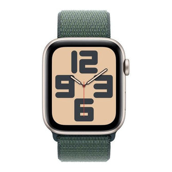 Apple Watch SE (GPS) 44 mm Starlight Aluminium Case with Lake Green Sport Loop