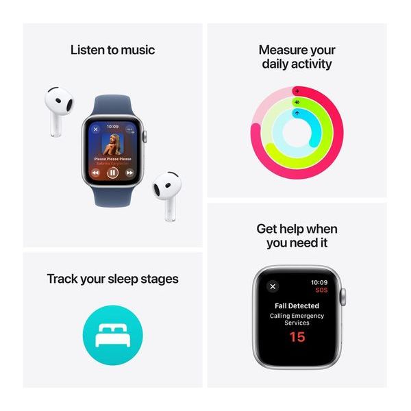 Buy Apple,Apple Watch SE (GPS) 44 mm Starlight Aluminium Case with Lake Green Sport Loop - Gadcet UK | UK | London | Scotland | Wales| Near Me | Cheap | Pay In 3 | Smart Watches