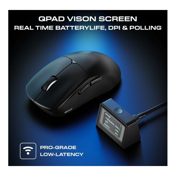 Buy QPAD,QPAD Mark Model 5 Wireless Optical Gaming Mouse – Black - Gadcet UK | UK | London | Scotland | Wales| Near Me | Cheap | Pay In 3 | Mice & Trackballs