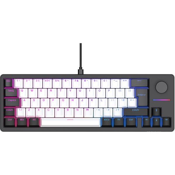 Buy QPAD,QPAD QPAD Loop 65 Model 1 Gasket Mechanical Gaming Keyboard - Black & White - Gadcet UK | UK | London | Scotland | Wales| Near Me | Cheap | Pay In 3 | Keyboards